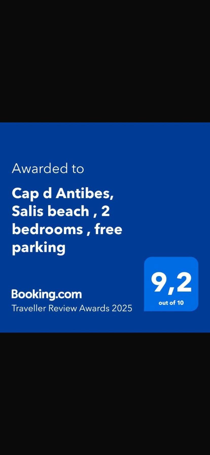 Cap D Antibes, Salis Beach , 2 Bedrooms , Free Parking Exteriér fotografie